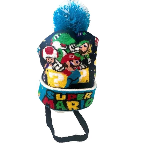 Super Mario bothers beanie mint condition Christmas gift winter hat ski wear - Picture 3 of 5